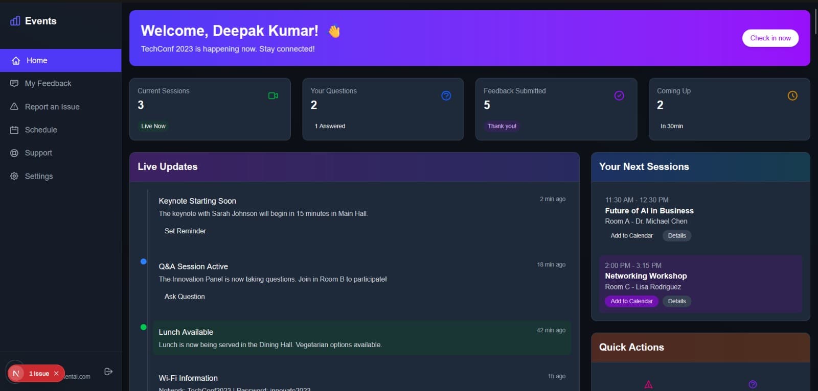 User Dashboard